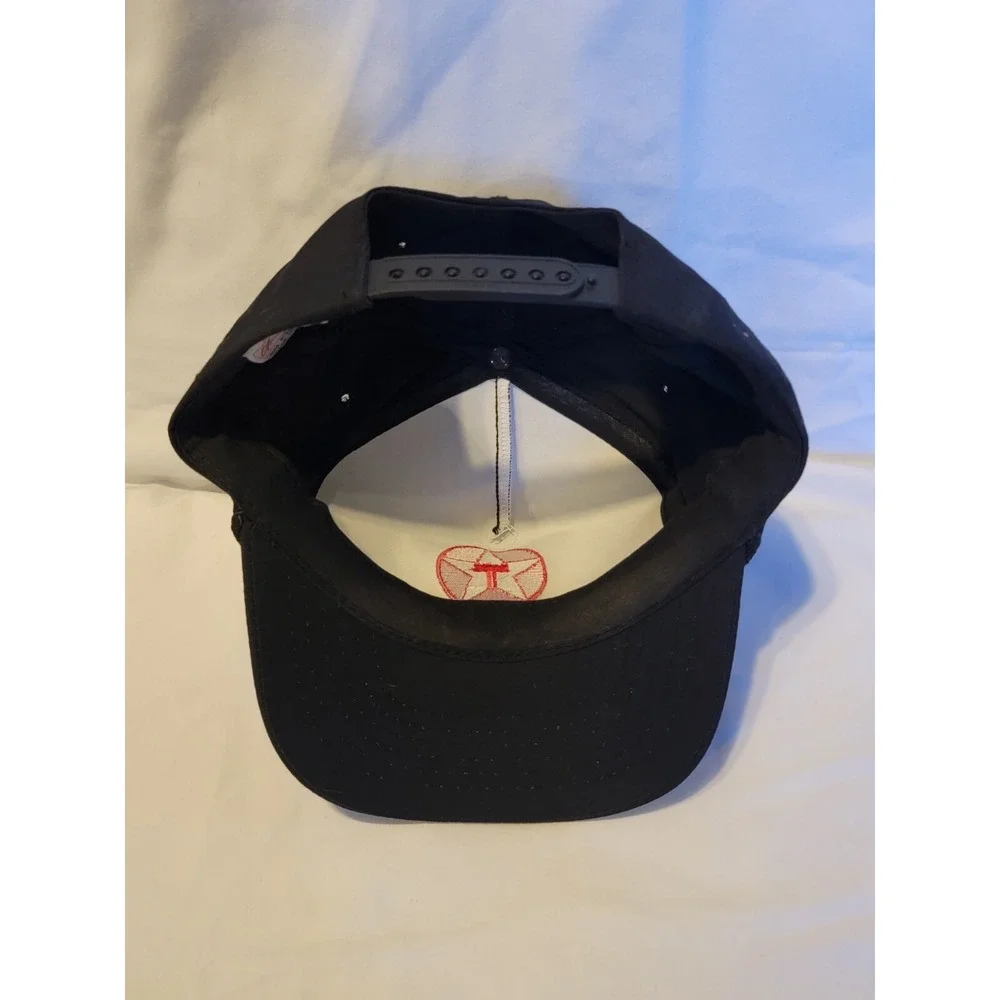 Vintage 90's TEXACO Star Embroidered Logo Trucker Cap Snapback Hat Petroleum Oil